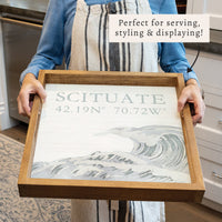 Coastal Wave Personalized Serving Tray