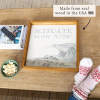 Coastal Wave Personalized Serving Tray