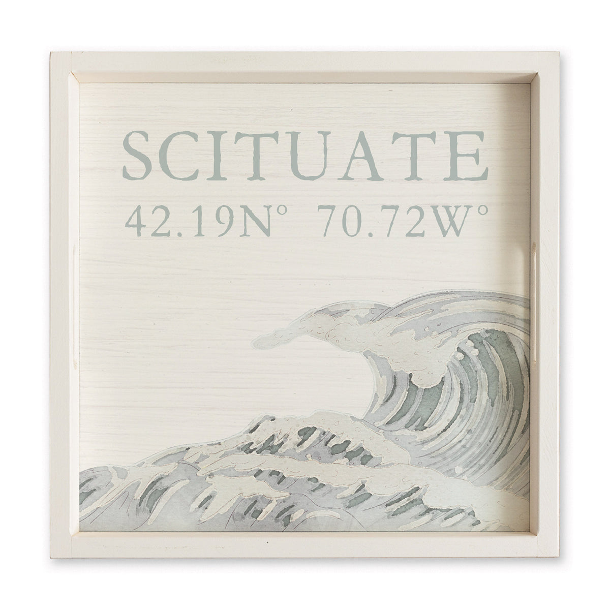 Coastal Wave Personalized Serving Tray