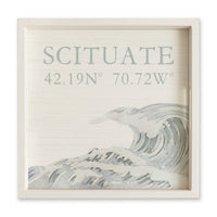 Coastal Wave Personalized Serving Tray