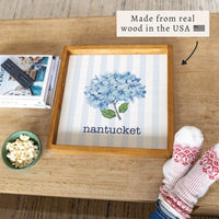 Blooming Hydrangea Personalized Serving Tray