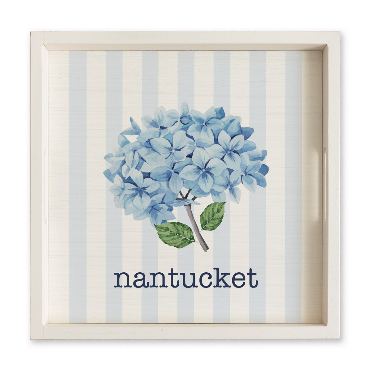 Blooming Hydrangea Personalized Serving Tray