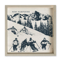Retro Ski Run Personalized Serving Tray