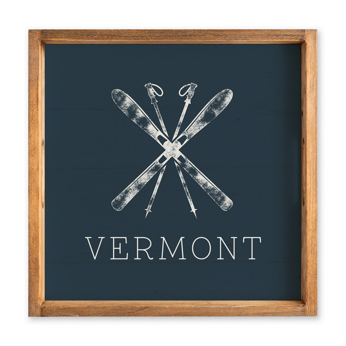 Skis Personalized Serving Tray