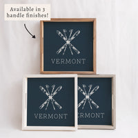 Skis Personalized Serving Tray