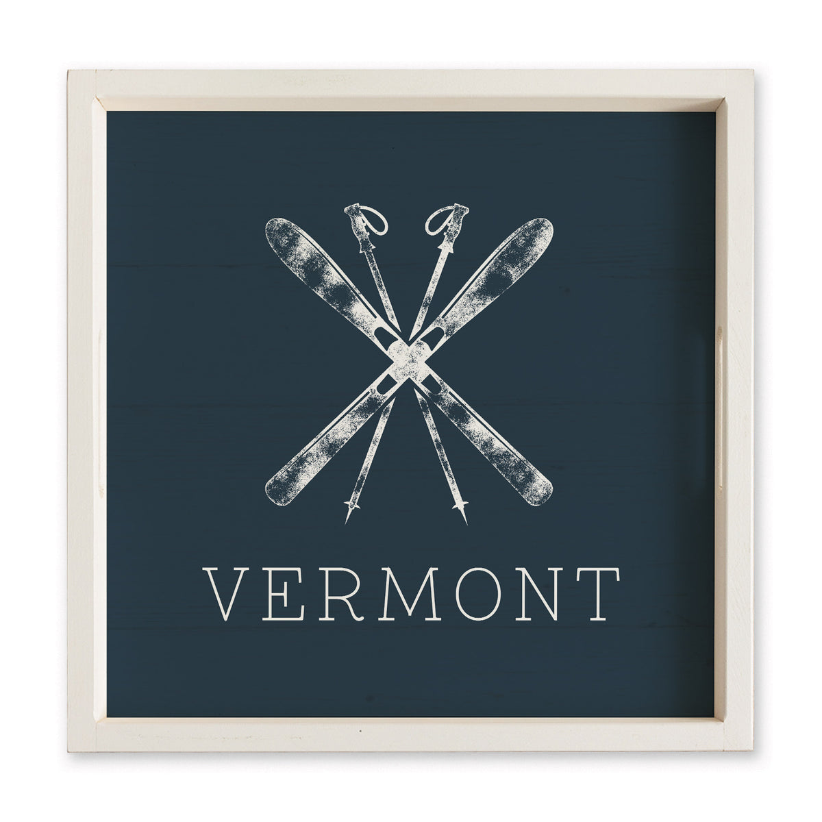 Skis Personalized Serving Tray