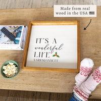 It's a Wonderful Life Personalized Serving Tray