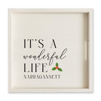 It's a Wonderful Life Personalized Serving Tray