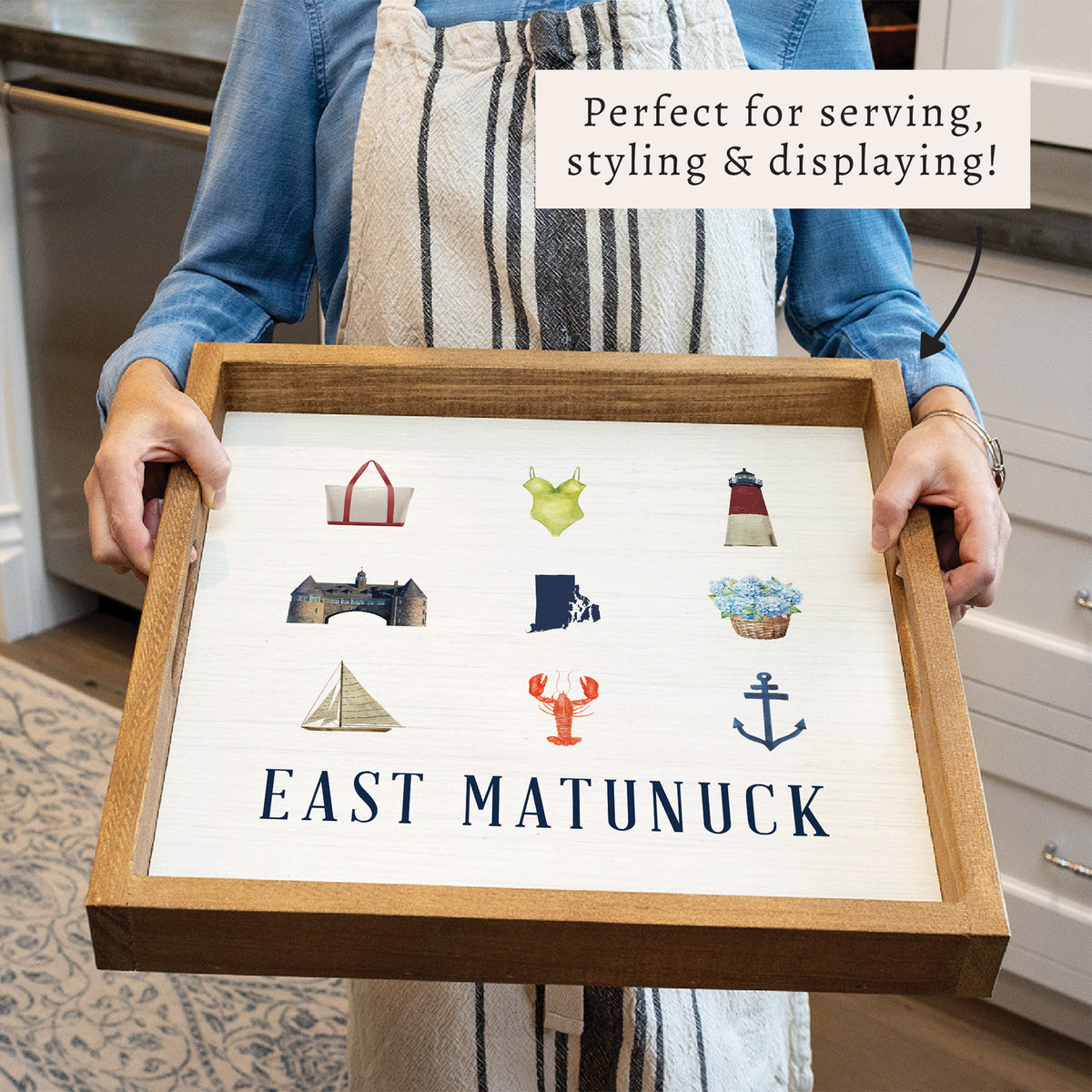 Rhode ISL And Icons Personalized Serving Tray