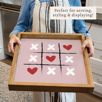 Heart Tic Tac Toe Serving Tray
