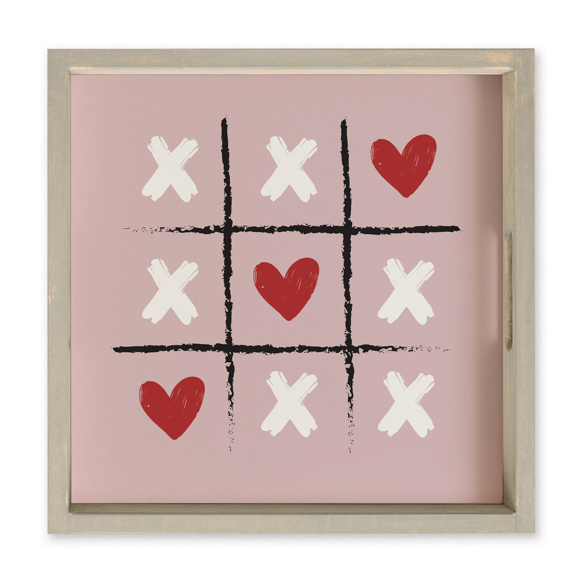 Heart Tic Tac Toe Serving Tray
