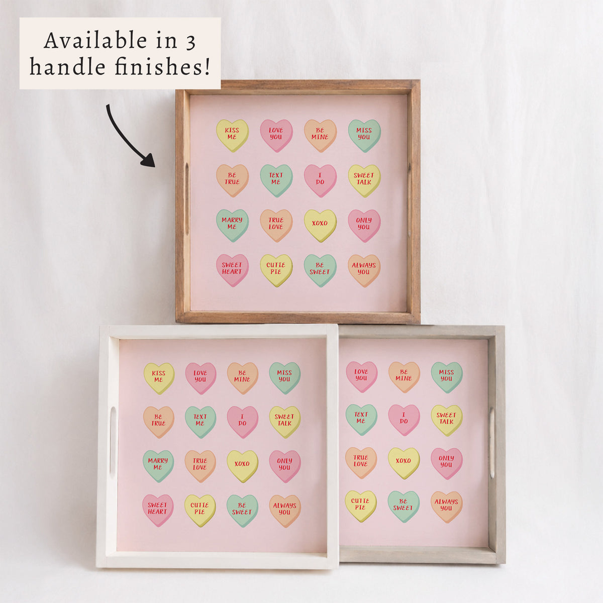 Conversation Hearts Serving Tray