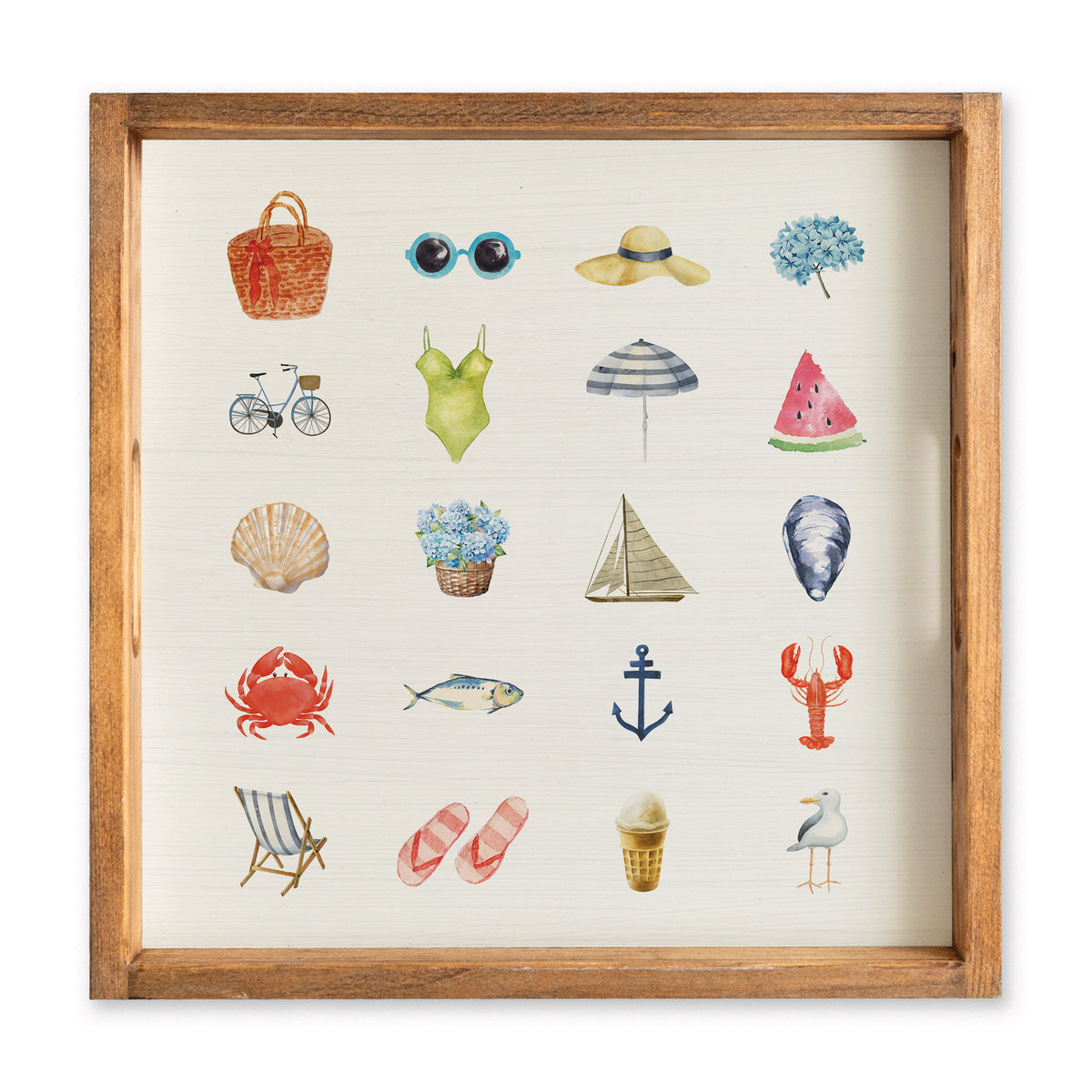 Beach Icons Serving Tray
