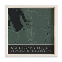 Map Salt Lake City City Grid Serving Tray
