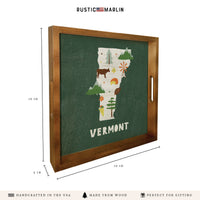 Vermont State Icons Serving Tray