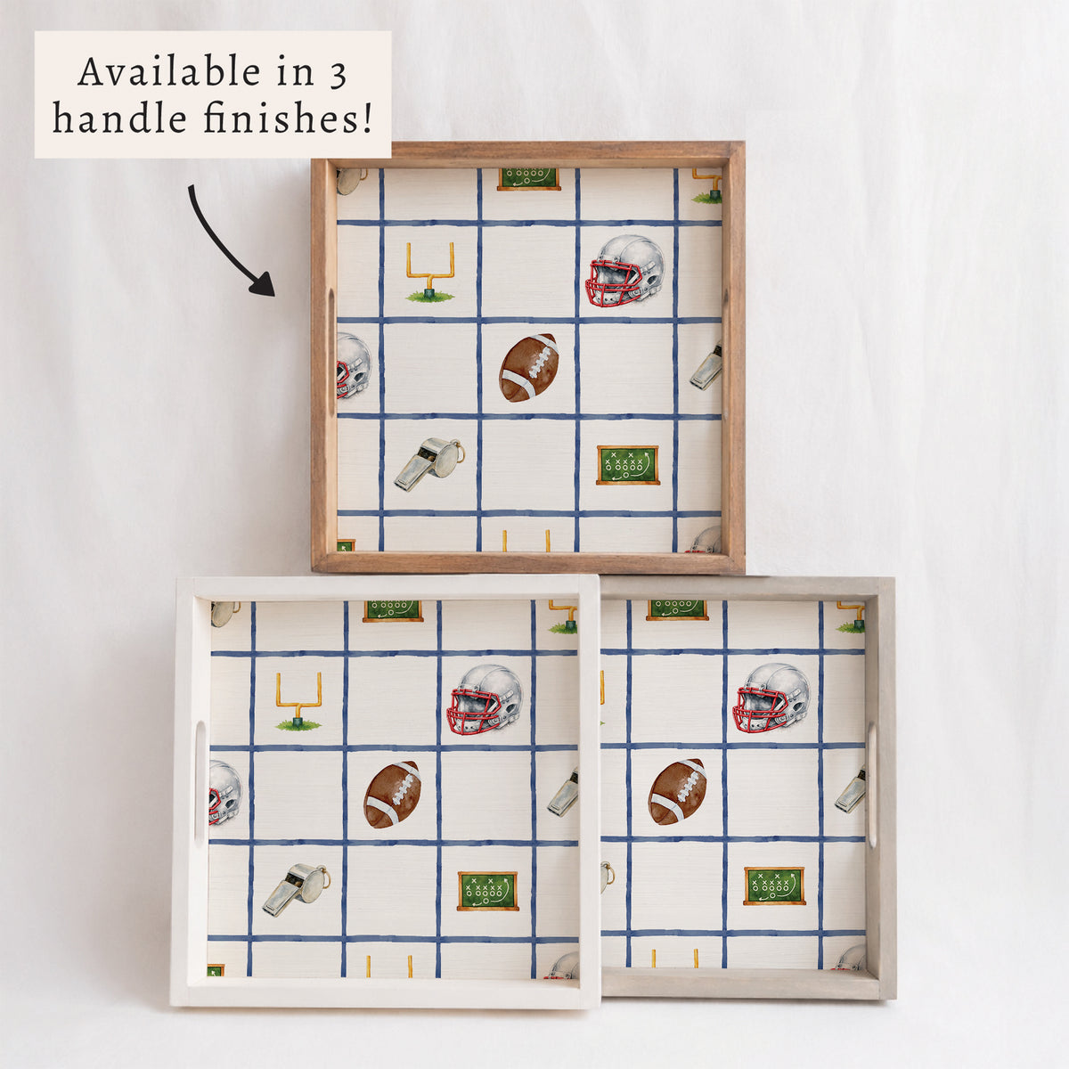 Game Day Football Icons Serving Tray