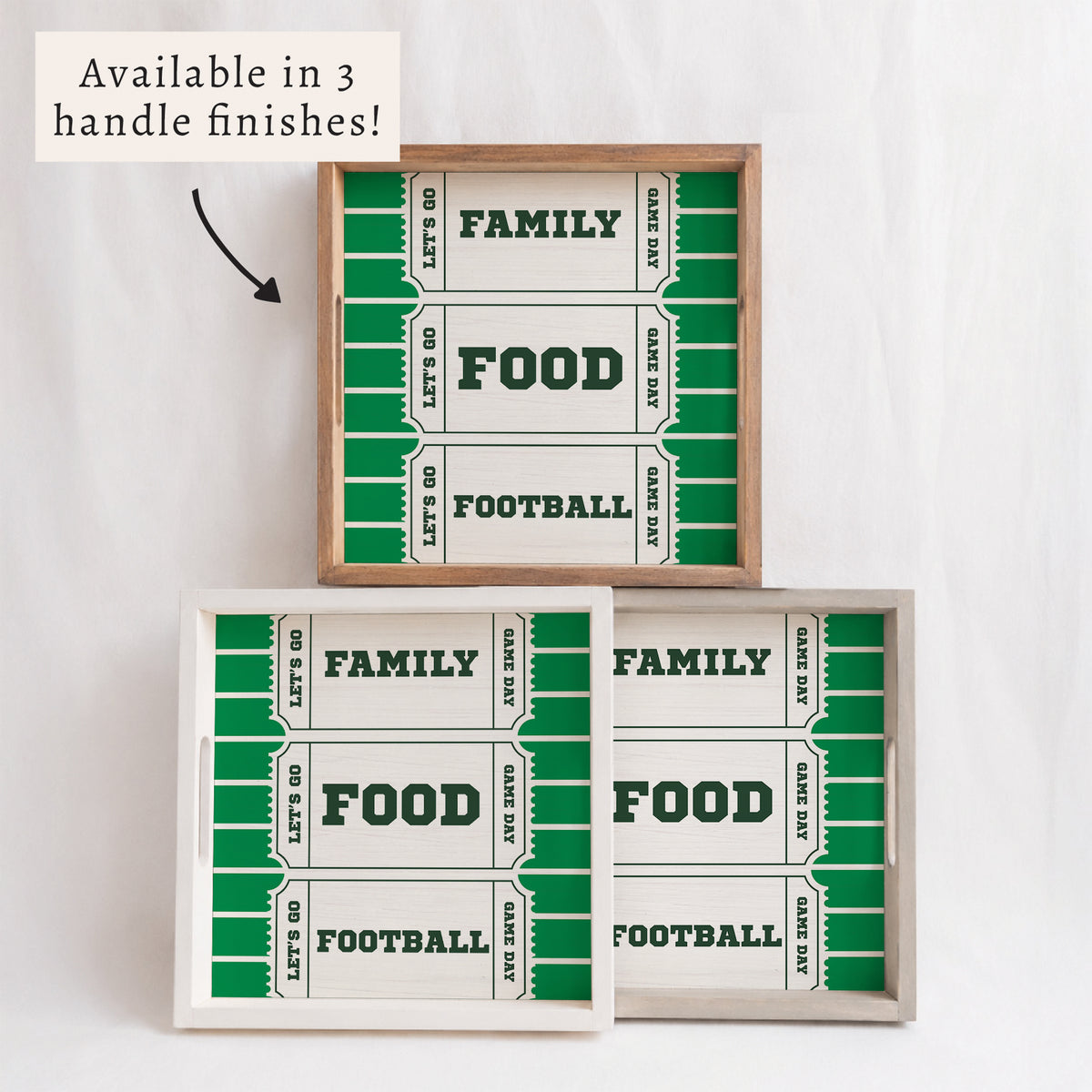 Family, Food, Football Ticket Serving Tray