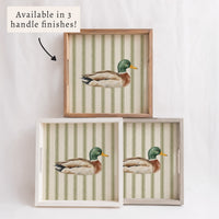 Mallard Stripe Serving Tray