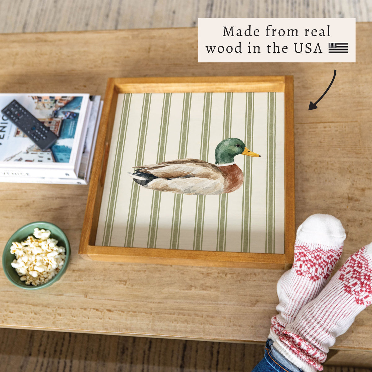 Mallard Stripe Serving Tray