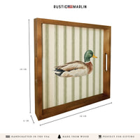 Mallard Stripe Serving Tray