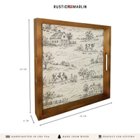 Farm Sketch Serving Tray