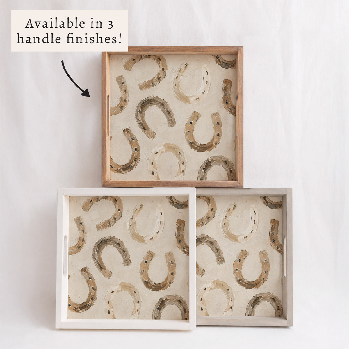 Horseshoe Pattern Serving Tray