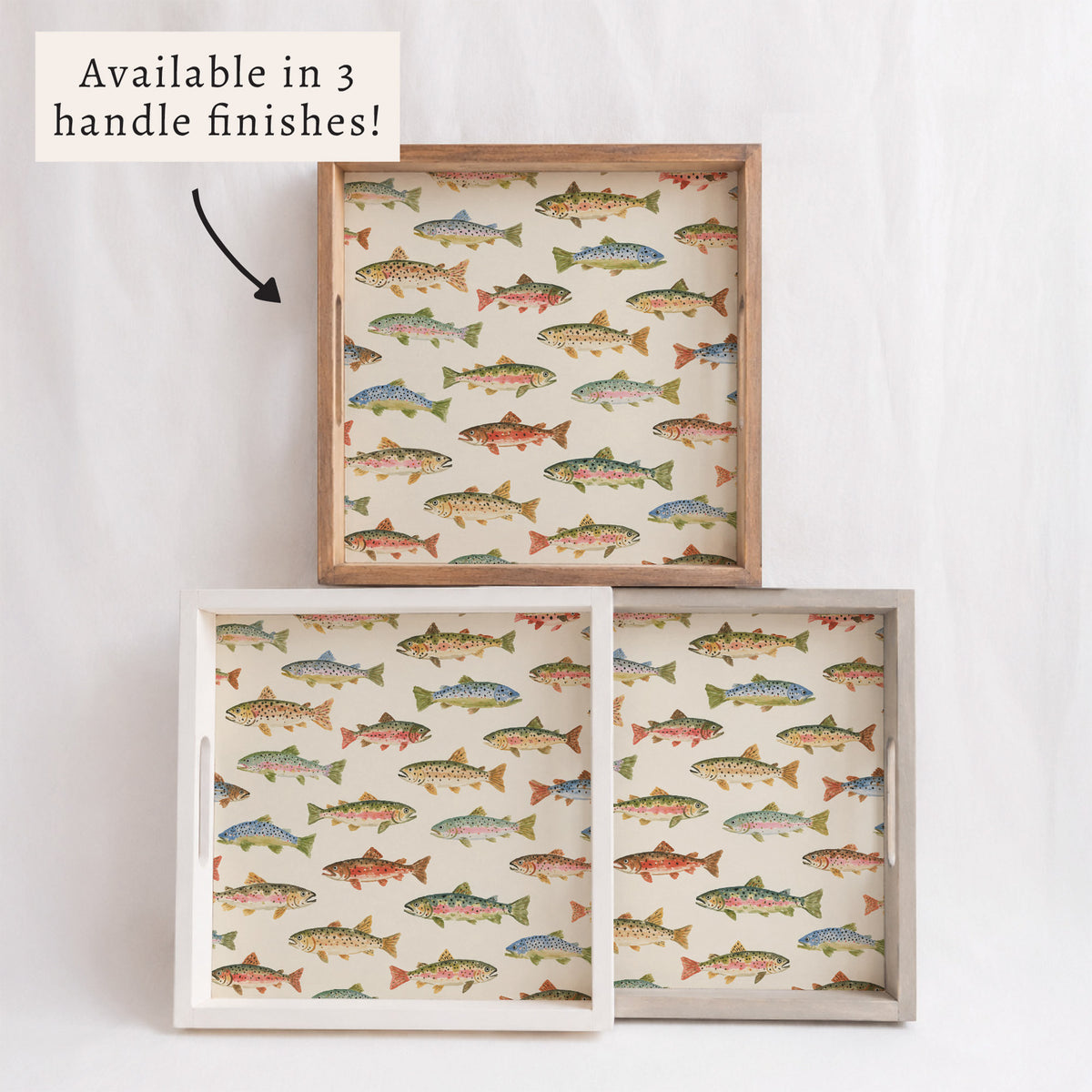 Trout Pattern Serving Tray