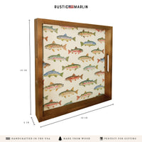 Trout Pattern Serving Tray