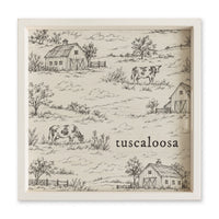 Farm Sketch Personalized Serving Tray