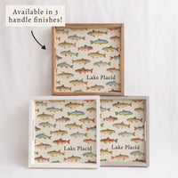 Trout Pattern Personalized Serving Tray