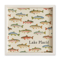 Trout Pattern Personalized Serving Tray