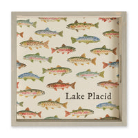 Trout Pattern Personalized Serving Tray