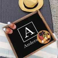 Initial Family Name Personalized Serving Tray