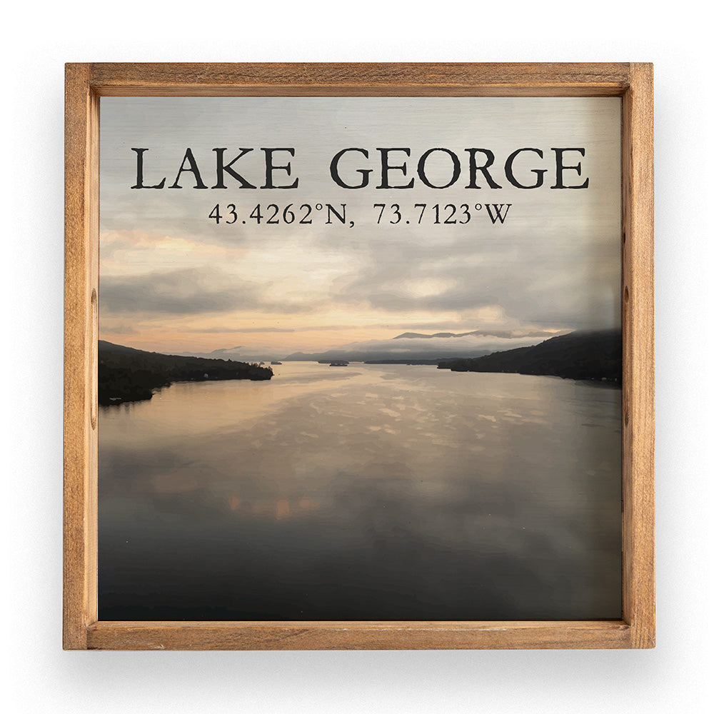 Lake George View Serving Tray