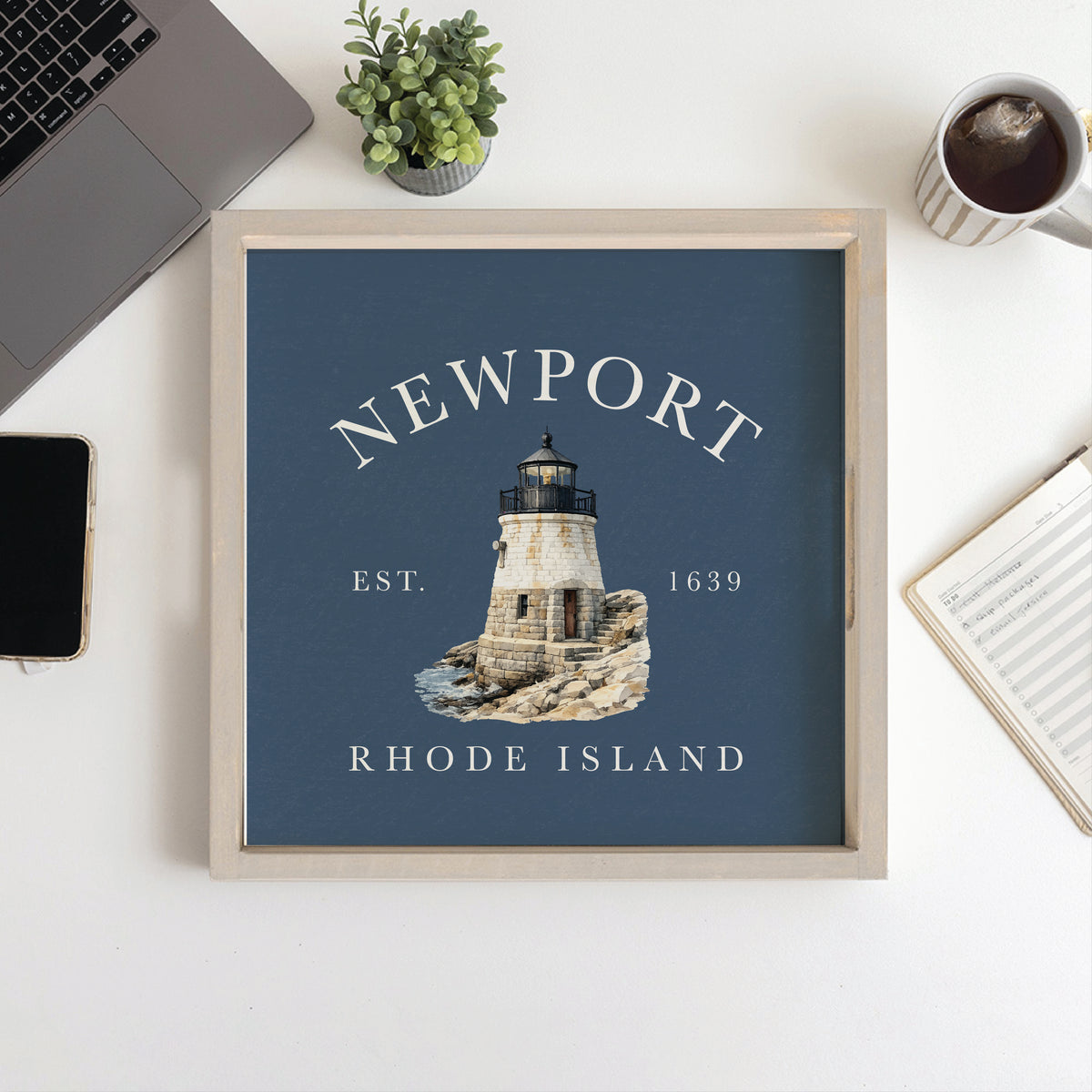 Newport Castle Hill Lighthouse Serving Tray