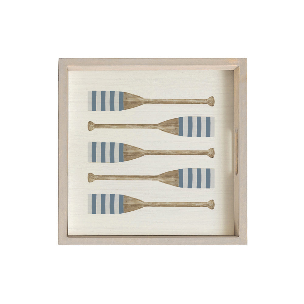 Striped Oars Serving Tray