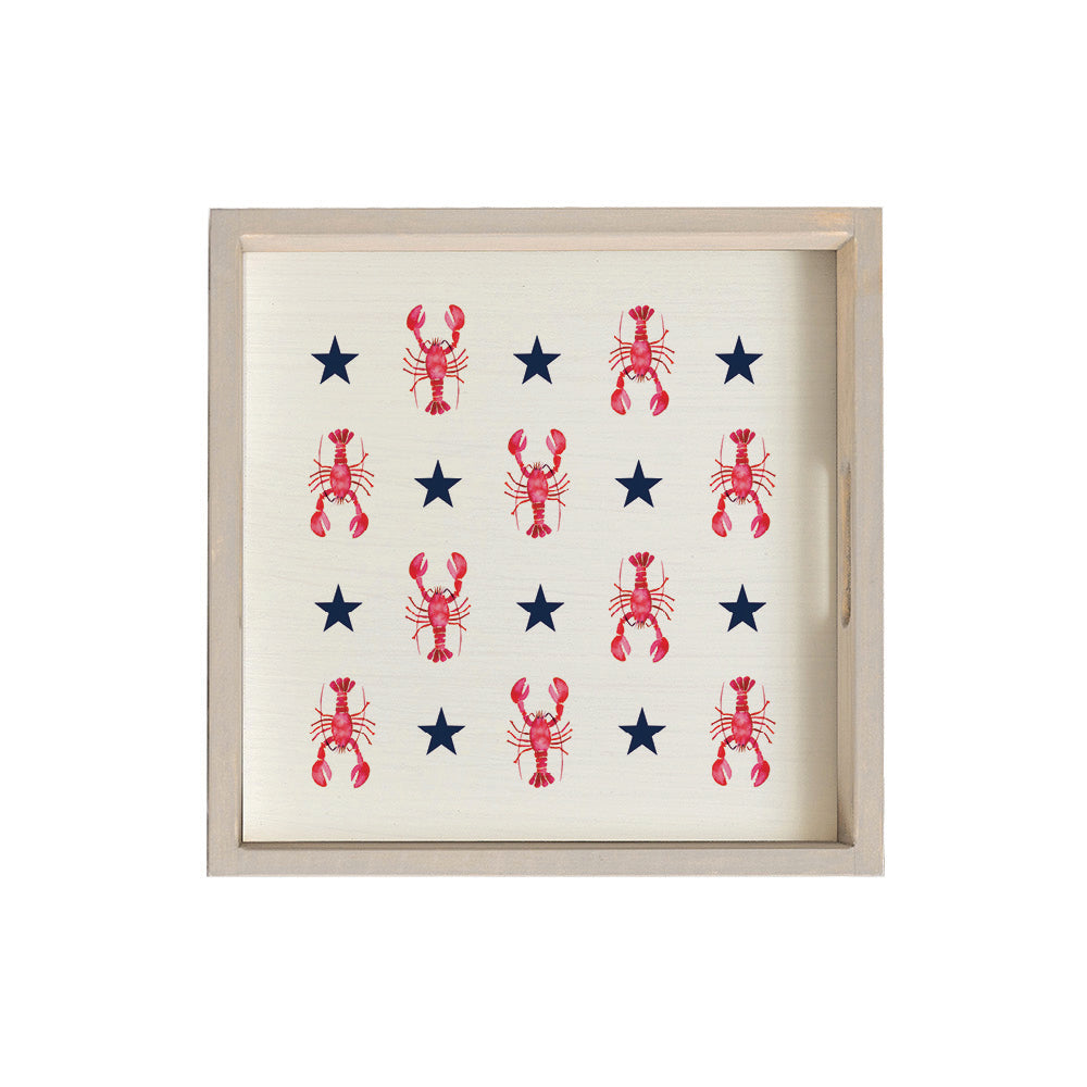 Patriotic Lobsters Serving Tray