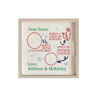 Dear Santa Multicolor Personalized Serving Tray