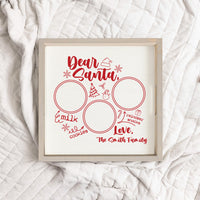 Dear Santa Personalized Serving Tray