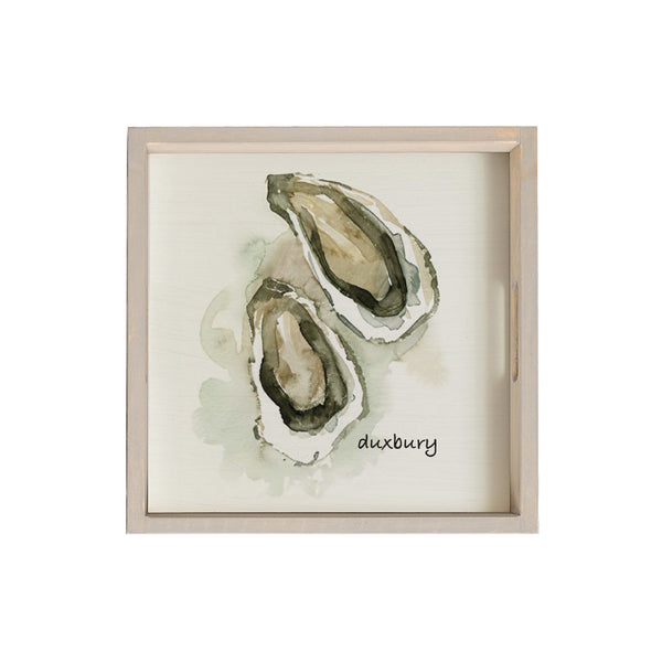 Watercolor Oysters Personalized Serving Tray