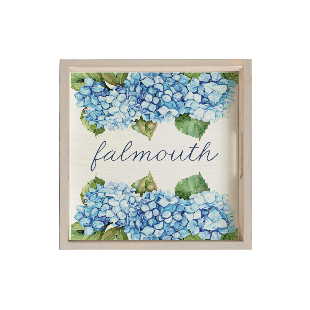 Hydrangea Bloom Personalized Serving Tray