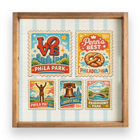 Philly Landmark Stamps Square Tray