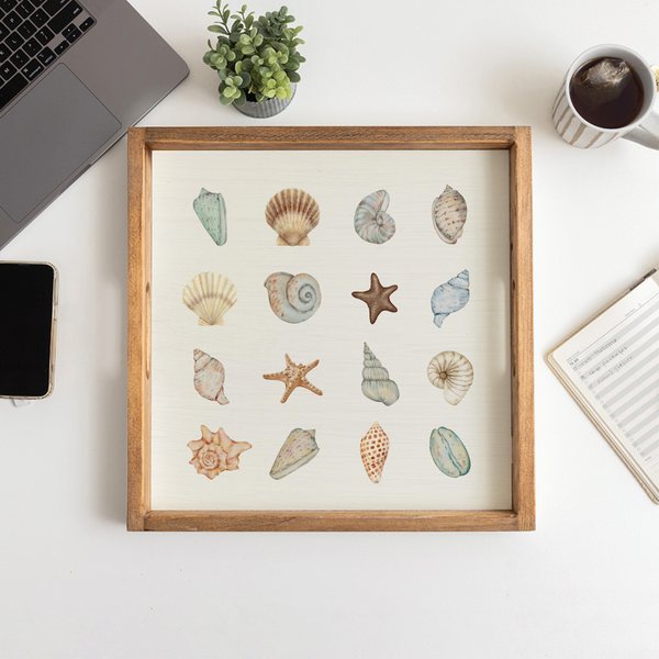 Shell Icons Serving Tray