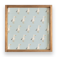 Seagull Pattern Serving Tray