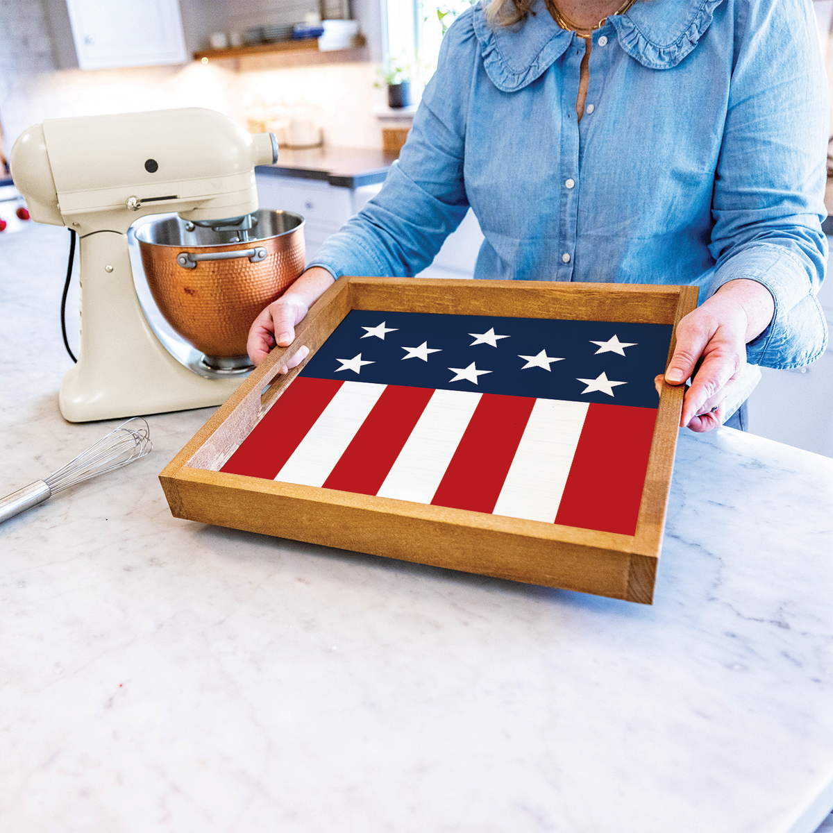 Americana Rustic Marlin Serving Tray