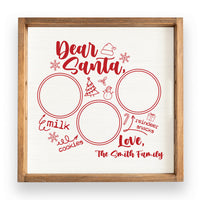 Dear Santa Personalized Serving Tray