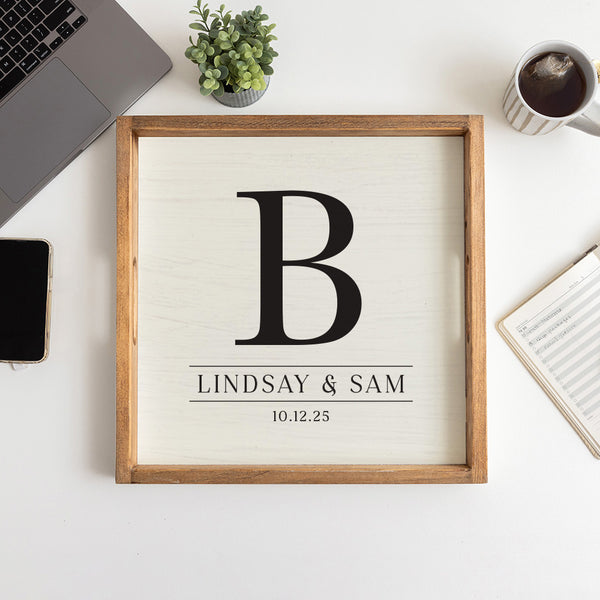 Initial Personalized Serving Tray