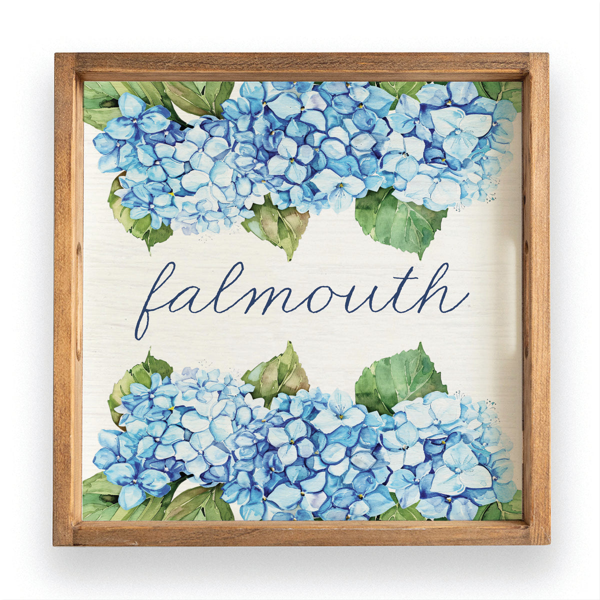 Hydrangea Bloom Personalized Serving Tray