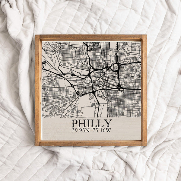 Philly City Grid Serving Tray
