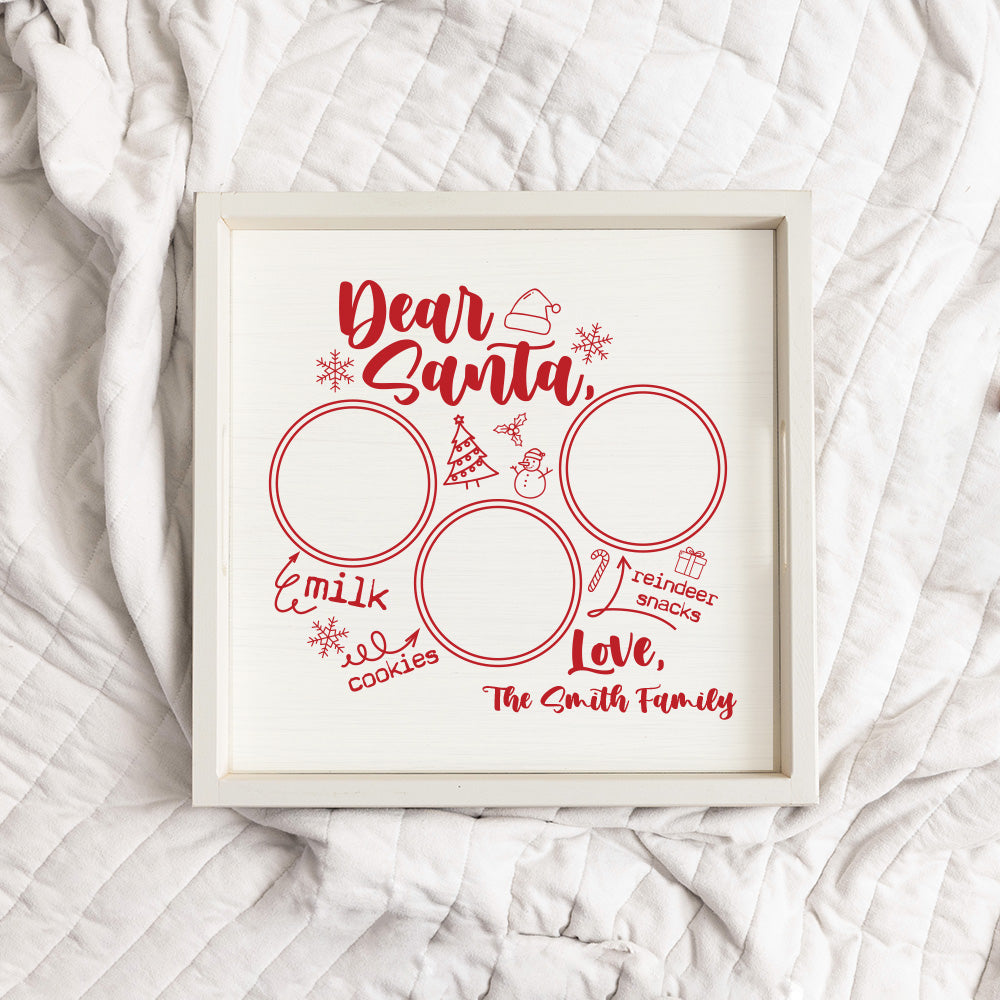Dear Santa Personalized Serving Tray